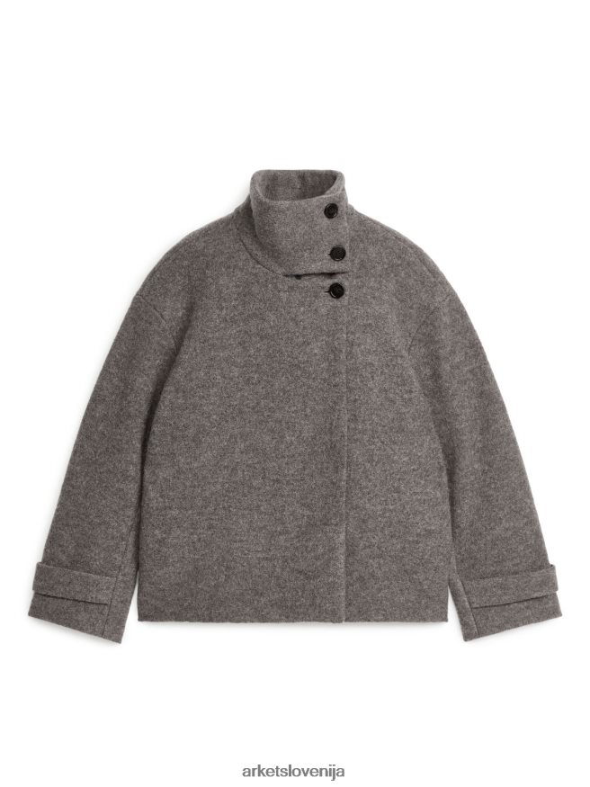 oblačila sl ARKET ženske boucle volnen kratek plašč Krt 6X02XV471