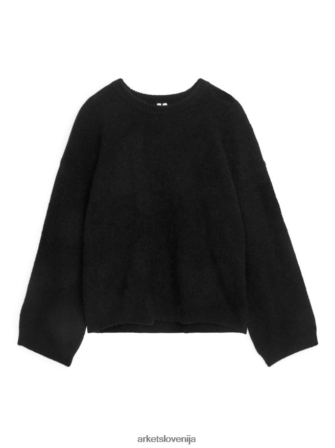 oblačila sl ARKET ženske pulover iz mešanice alpake Črna 6X02XV403