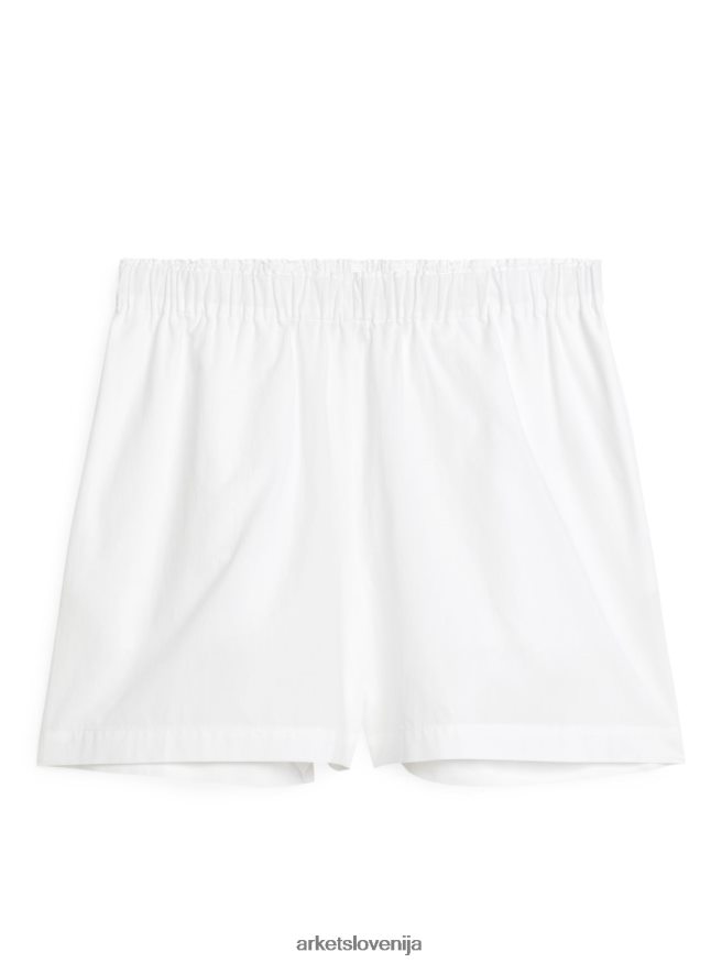 oblačila sl ARKET ženske bombažne kratke hlače bela 6X02XV185