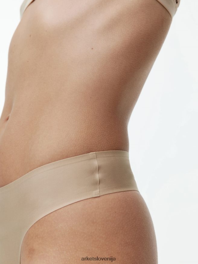 oblačila sl ARKET ženske brezšivne tangice bež 6X02XV546