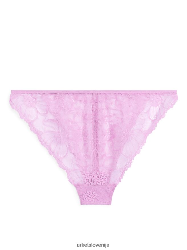 oblačila sl ARKET ženske čipkasta tanga roza 6X02XV550
