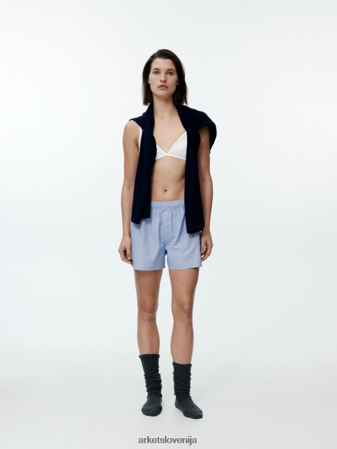 oblačila sl ARKET ženske mehak nedrček iz bombaža bela 6X02XV552