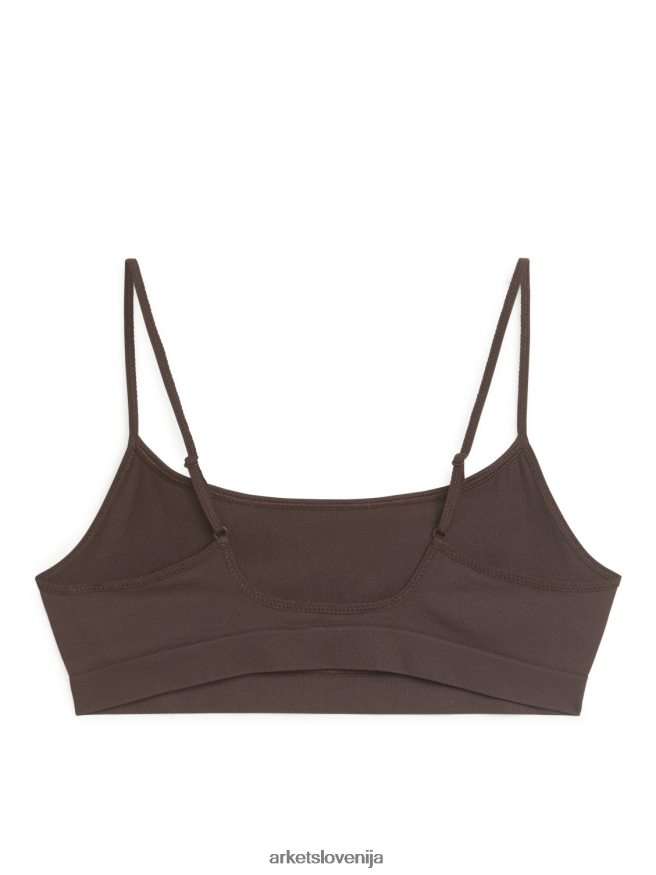 oblačila sl ARKET ženske mehak zgornji del brez šivov rjav 6X02XV560