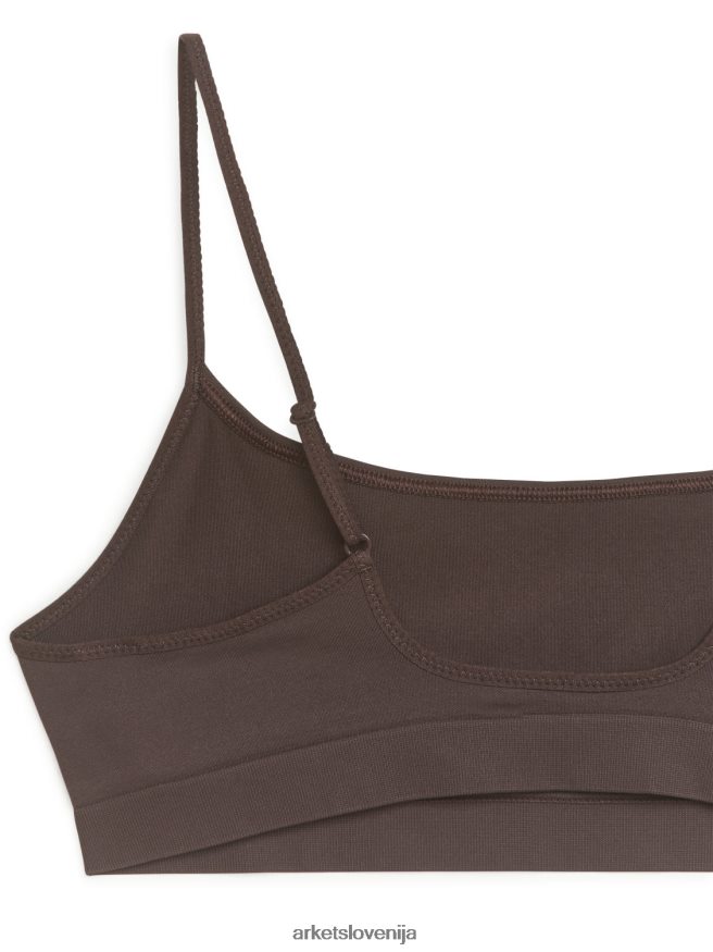 oblačila sl ARKET ženske mehak zgornji del brez šivov rjav 6X02XV560