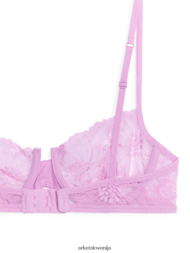 oblačila sl ARKET ženske nedrček iz čipke roza 6X02XV549