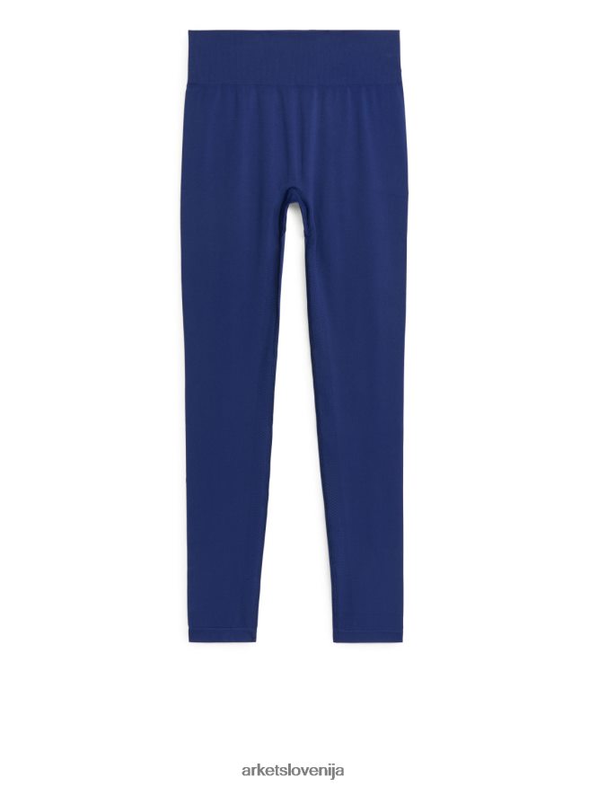 oblačila sl ARKET ženske brezšivne hlačne nogavice za jogo modra 6X02XV509