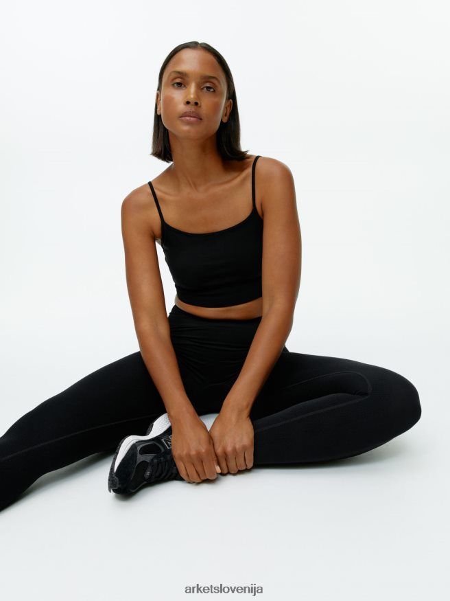 oblačila sl ARKET ženske brezšivne hlačne nogavice za jogo Črna 6X02XV504