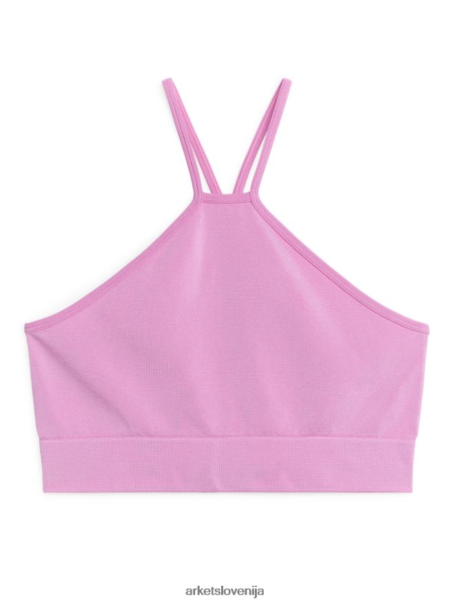 oblačila sl ARKET ženske brezšivni športni top roza 6X02XV501