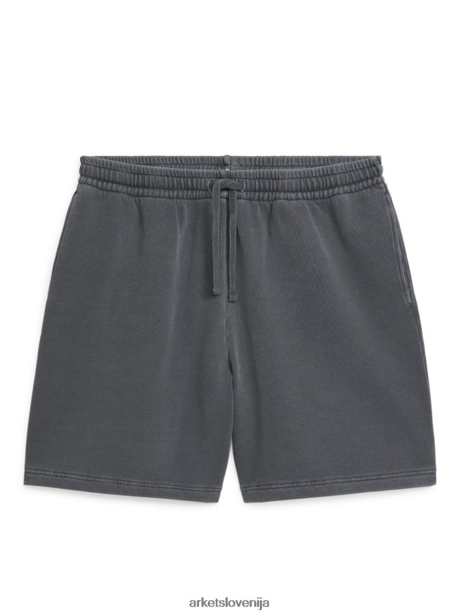 oblačila sl ARKET ženske kratke hlače iz francoskega frotirja temno siva 6X02XV273