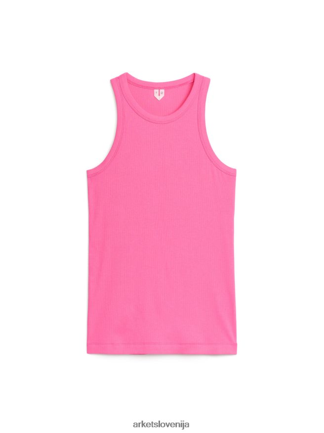 oblačila sl ARKET ženske brezrokavnik rib racer vroče roza 6X02XV342