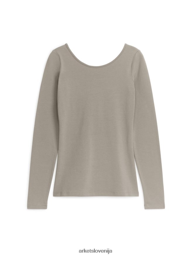 oblačila sl ARKET ženske majica z okroglim izrezom Krt 6X02XV292