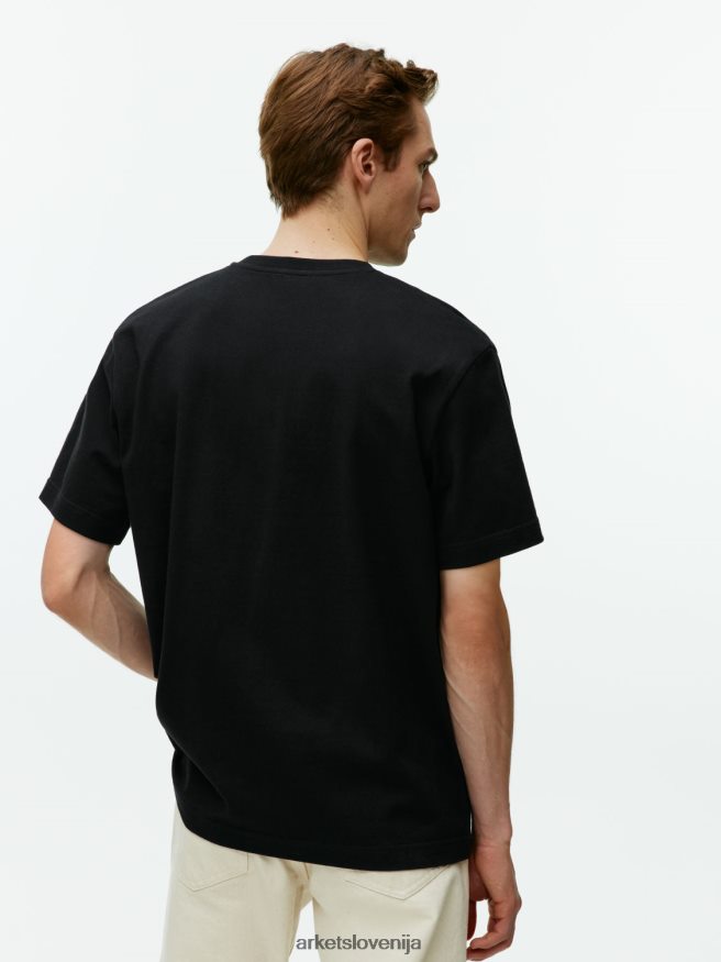 oblačila sl ARKET ženske prevelika težkokategorna majica Črna 6X02XV1004