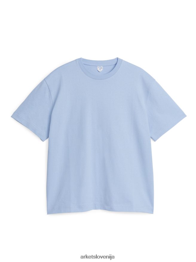 oblačila sl ARKET ženske prevelika težkokategorna majica svetlo modra 6X02XV1006