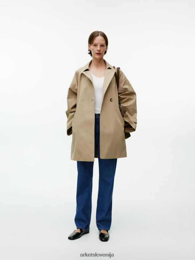 oblačila sl ARKET ženske rebrasti brezrokavnik bela 6X02XV363