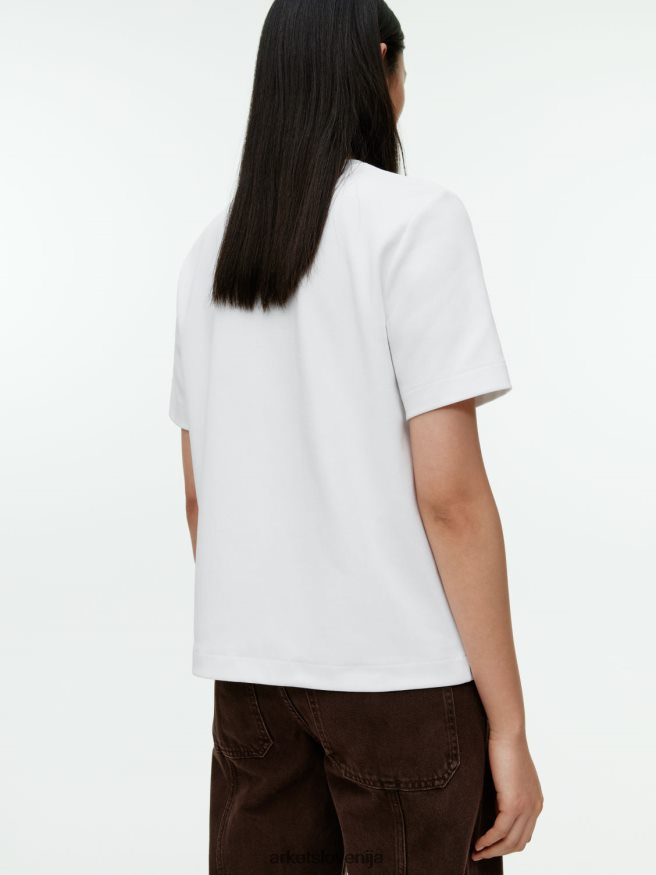 oblačila sl ARKET ženske težkokategorna majica bela 6X02XV339