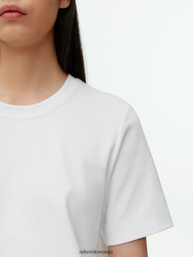 oblačila sl ARKET ženske težkokategorna majica bela 6X02XV339