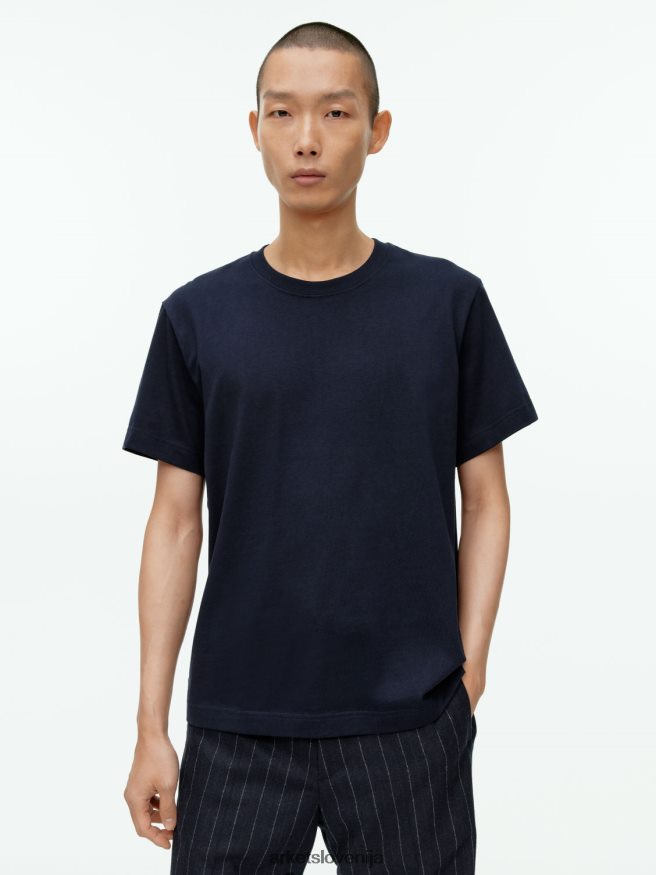 oblačila sl ARKET ženske težkokategorna majica temno modra 6X02XV999