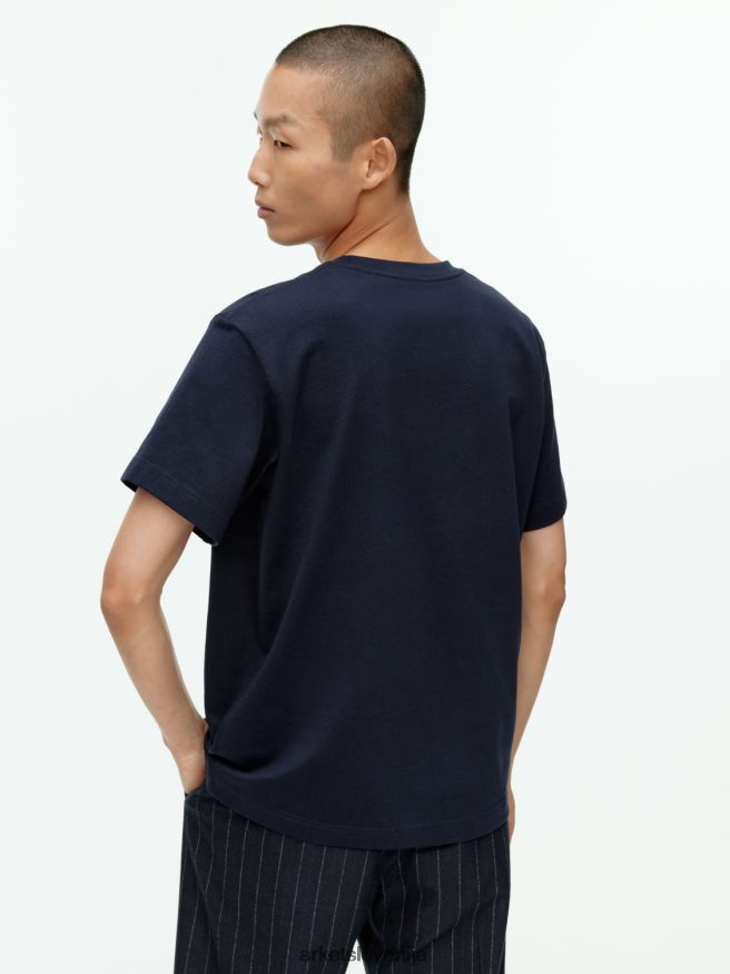 oblačila sl ARKET ženske težkokategorna majica temno modra 6X02XV999