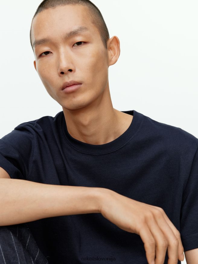 oblačila sl ARKET ženske težkokategorna majica temno modra 6X02XV999